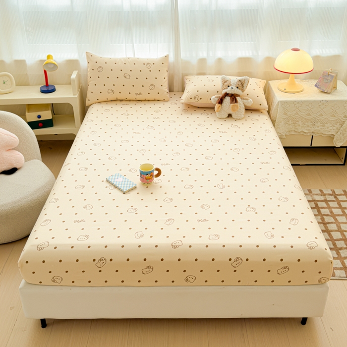 91家纺网 家纺一手货源 找家纺 （总）洁柔家纺工厂店 2026新款A类古法糯小棉床笠礼盒款