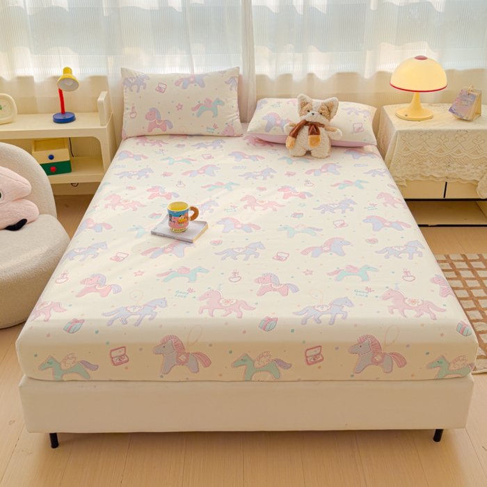 91家纺网 家纺一手货源 找家纺 （总）洁柔家纺工厂店 2026新款A类古法糯小棉床笠礼盒款