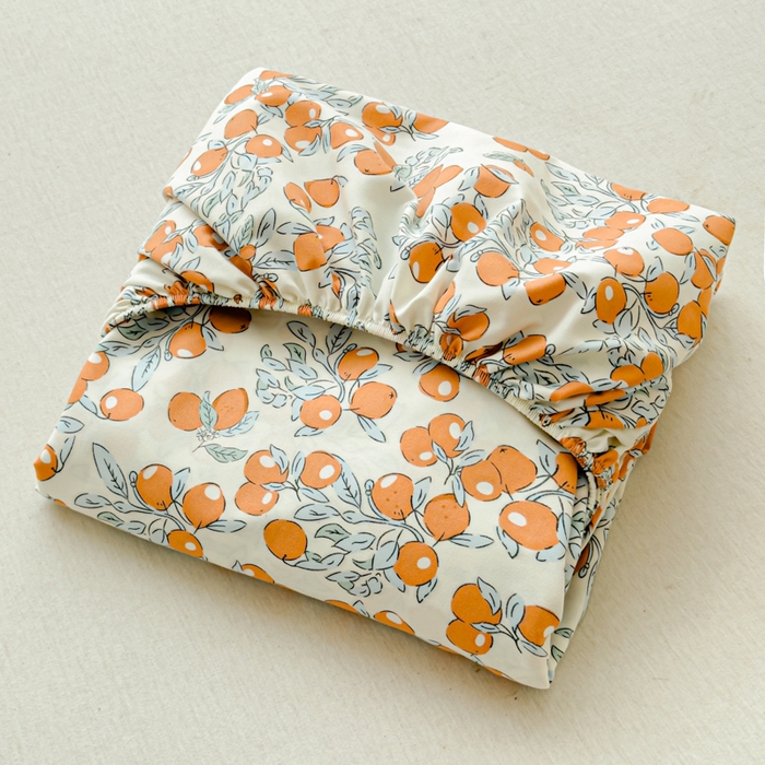 91家纺网 家纺一手货源 找家纺 洁柔家纺工厂店 2026新款A类古法糯小棉床笠礼盒款 柿柿如意