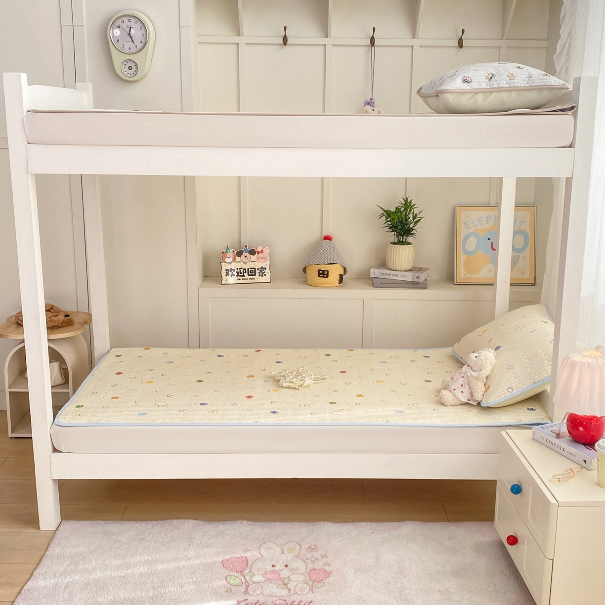 91家纺网 家纺一手货源 找家纺 康纳利 2026新款全棉床盖学生夹棉薄款床盖宿舍上下铺床垫三件套四季通用 彩色波点