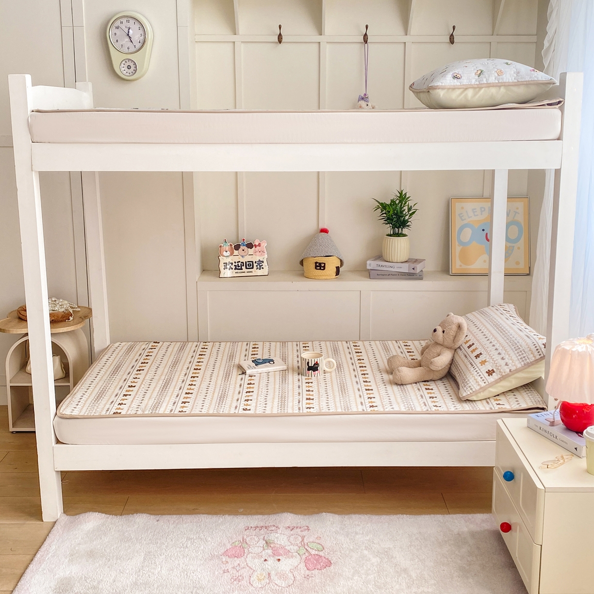 91家纺网 家纺一手货源 找家纺 康纳利 2026新款全棉床盖学生夹棉薄款床盖宿舍上下铺床垫三件套四季通用 费尔岛