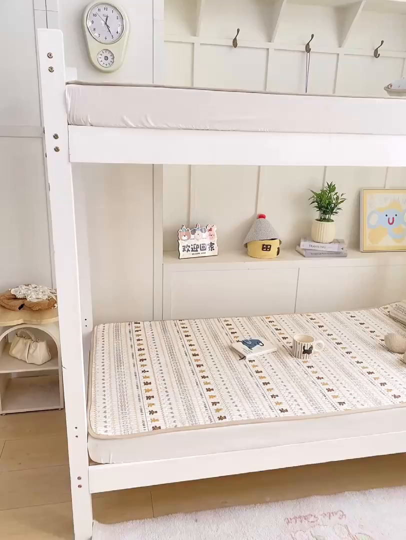 91家纺网 家纺一手货源 找家纺 康纳利 2026新款全棉床盖学生夹棉薄款床盖宿舍上下铺床垫三件套四季通用 费尔岛