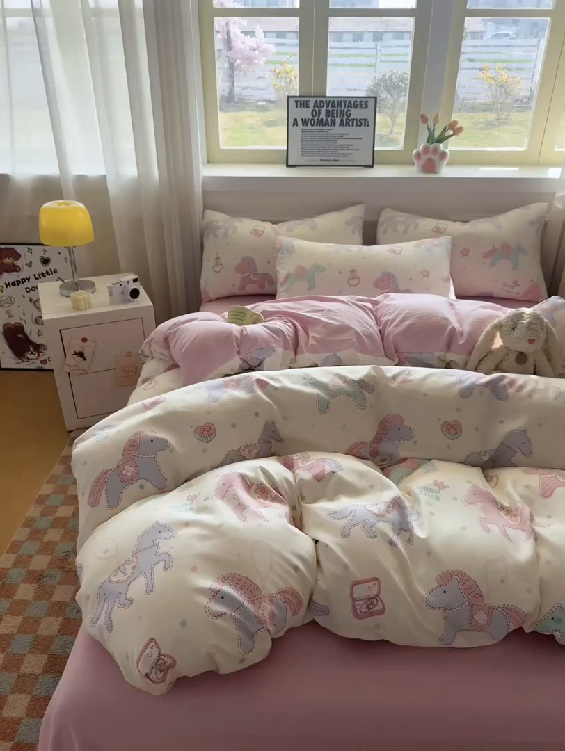 91家纺网 家纺一手货源 找家纺 （总）洁柔供应链 2026新款A类古法糯小棉四件套