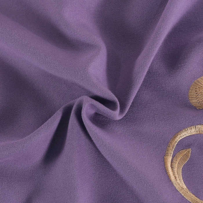 91家纺网 家纺一手货源 找家纺 慕她家纺 2026年磨毛亲肤棉婚庆四件套大红色刺绣结床上用品 盛世庄园 魅力紫