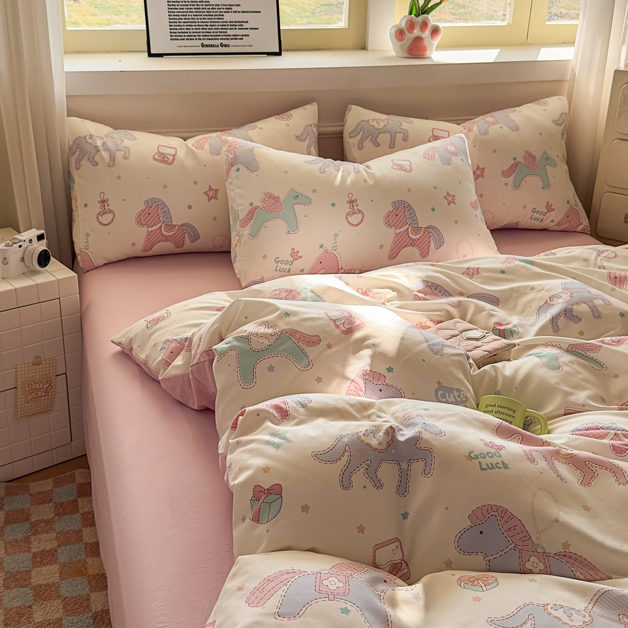 91家纺网 家纺一手货源 找家纺 （总）洁柔供应链 2026新款A类古法糯小棉四件套