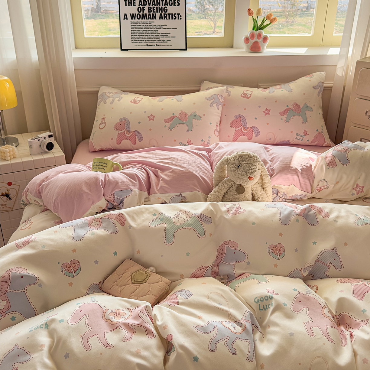 91家纺网 家纺一手货源 找家纺 （总）洁柔供应链 2026新款A类古法糯小棉四件套