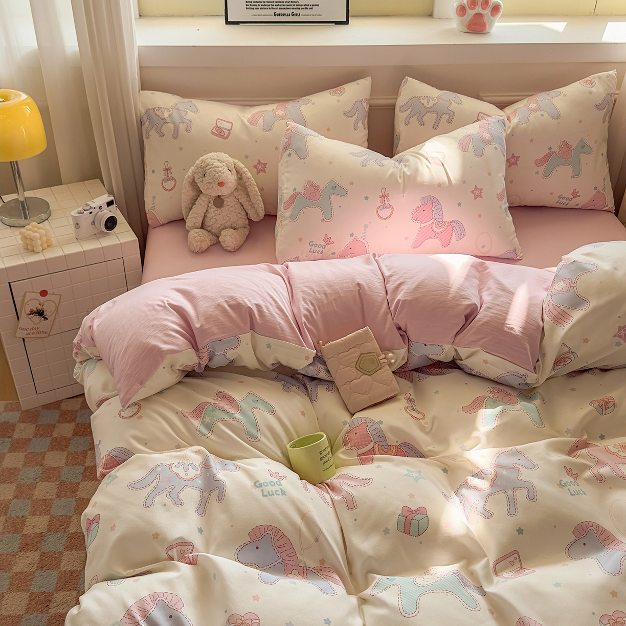 91家纺网 家纺一手货源 找家纺 （总）洁柔供应链 2026新款A类古法糯小棉四件套