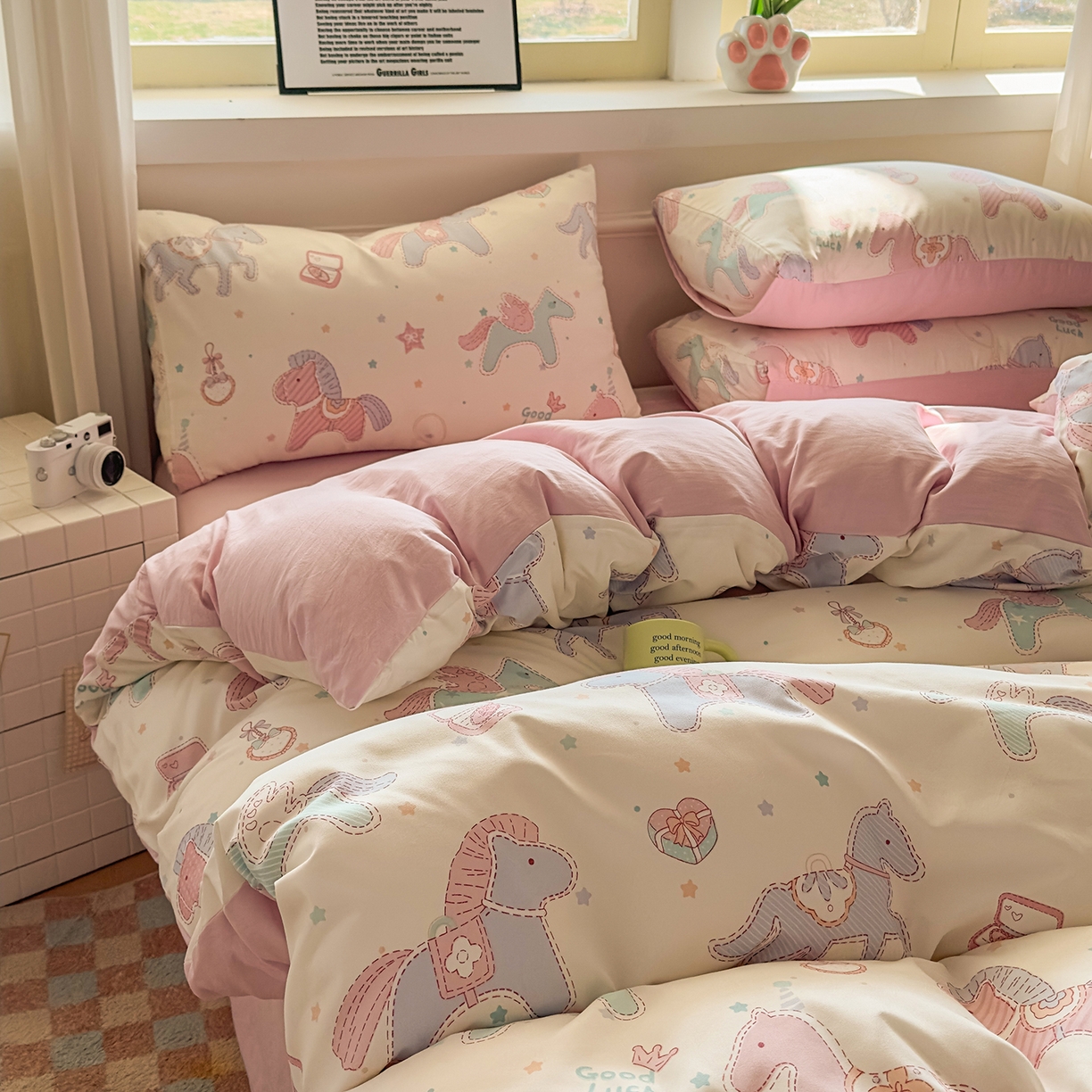 91家纺网 家纺一手货源 找家纺 （总）洁柔供应链 2026新款A类古法糯小棉四件套