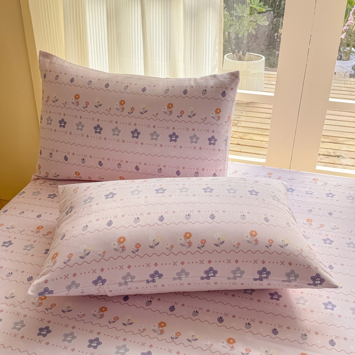 91家纺网 家纺一手货源 找家纺 康纳利 2026新款原棉老粗布透气印花床单 兰玲