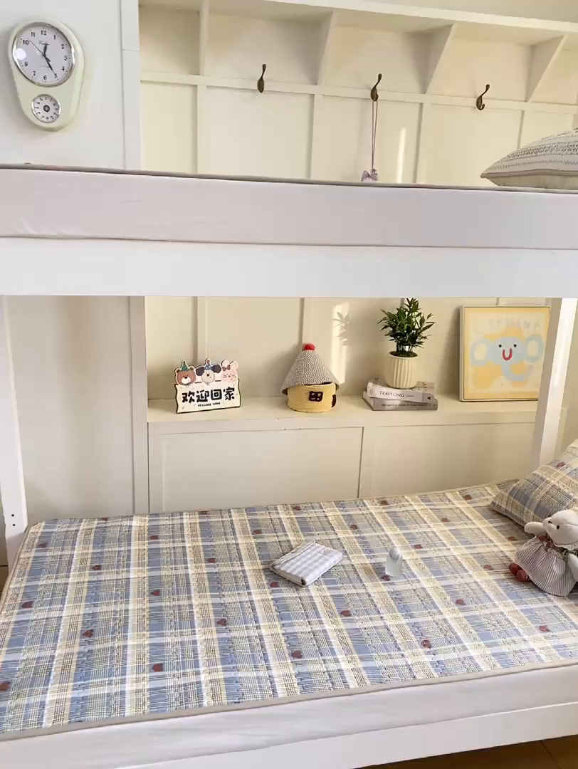 91家纺网 家纺一手货源 找家纺 康纳利 2026新款全棉床盖学生夹棉薄款床盖宿舍上下铺床垫三件套四季通用 格调