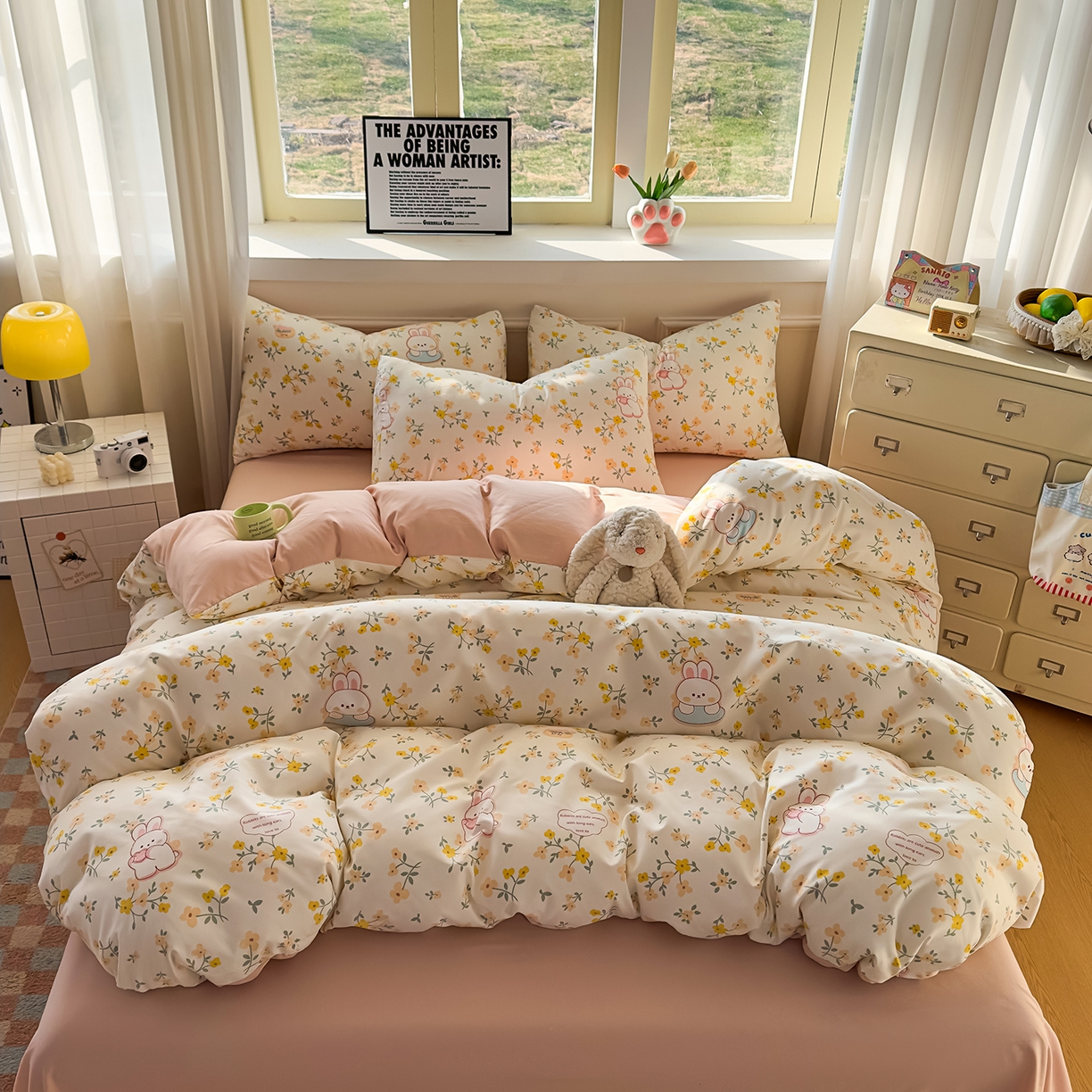 91家纺网 家纺一手货源 找家纺 （总）洁柔供应链 2026新款A类古法糯小棉四件套