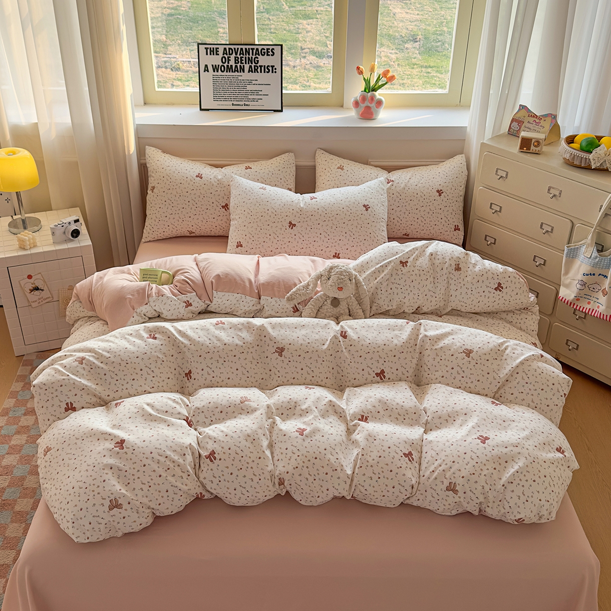 91家纺网 家纺一手货源 找家纺 （总）洁柔供应链 2026新款A类古法糯小棉四件套