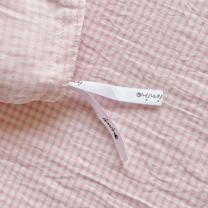 91家纺网 家纺一手货源 找家纺 赛丽雅 2026年新款直播爆款双层花边拼接蝴蝶结工艺款四件套床上用品 南法假日-桃粉