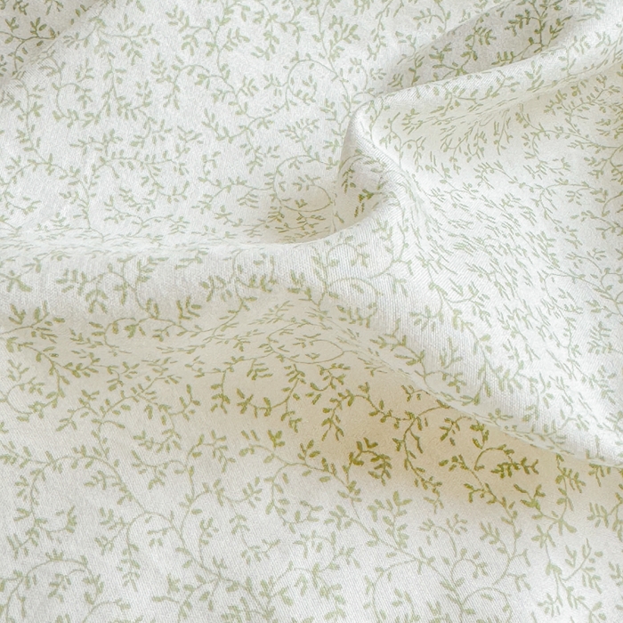 91家纺网 家纺一手货源 找家纺 赛丽雅 2026年新款直播爆款双层花边拼接蝴蝶结工艺款四件套床上用品 南法假日-仙草绿