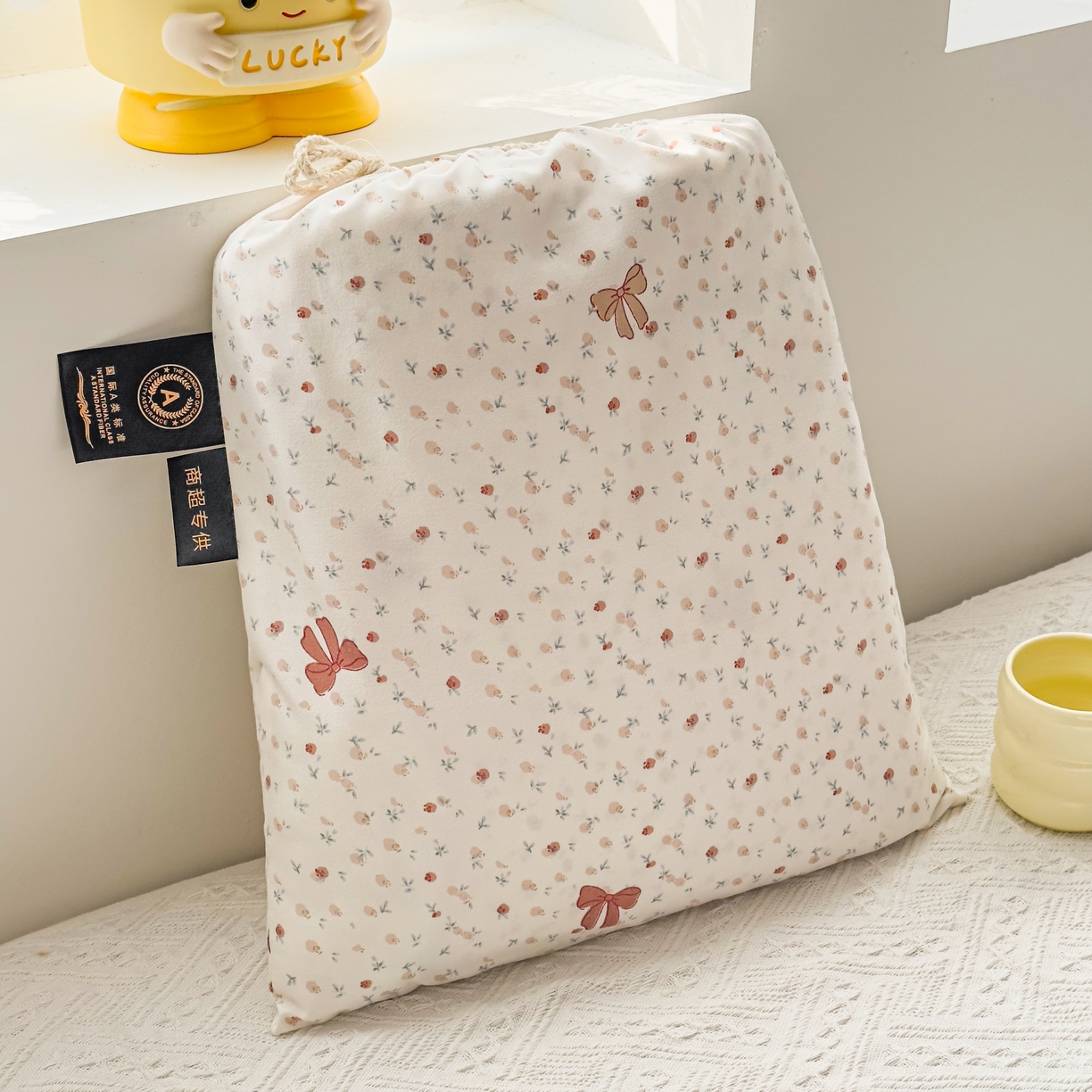 91家纺网 家纺一手货源 找家纺 洁柔供应链 2026新款A类古法糯小棉四件套 十里蔷薇