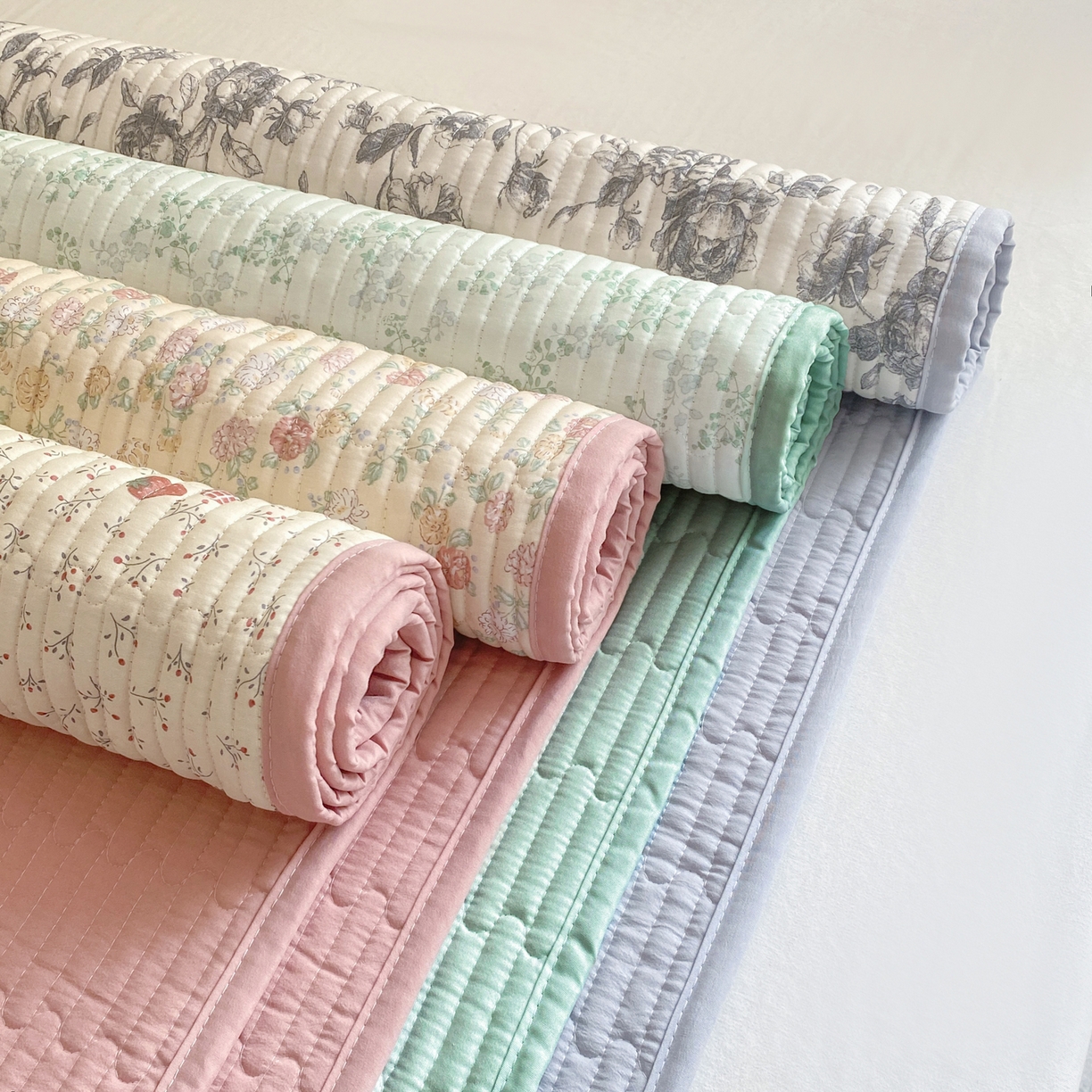 康纳利 2026新款全棉床盖学生夹棉薄款床盖宿舍上下铺床垫三件套四季通用 组合