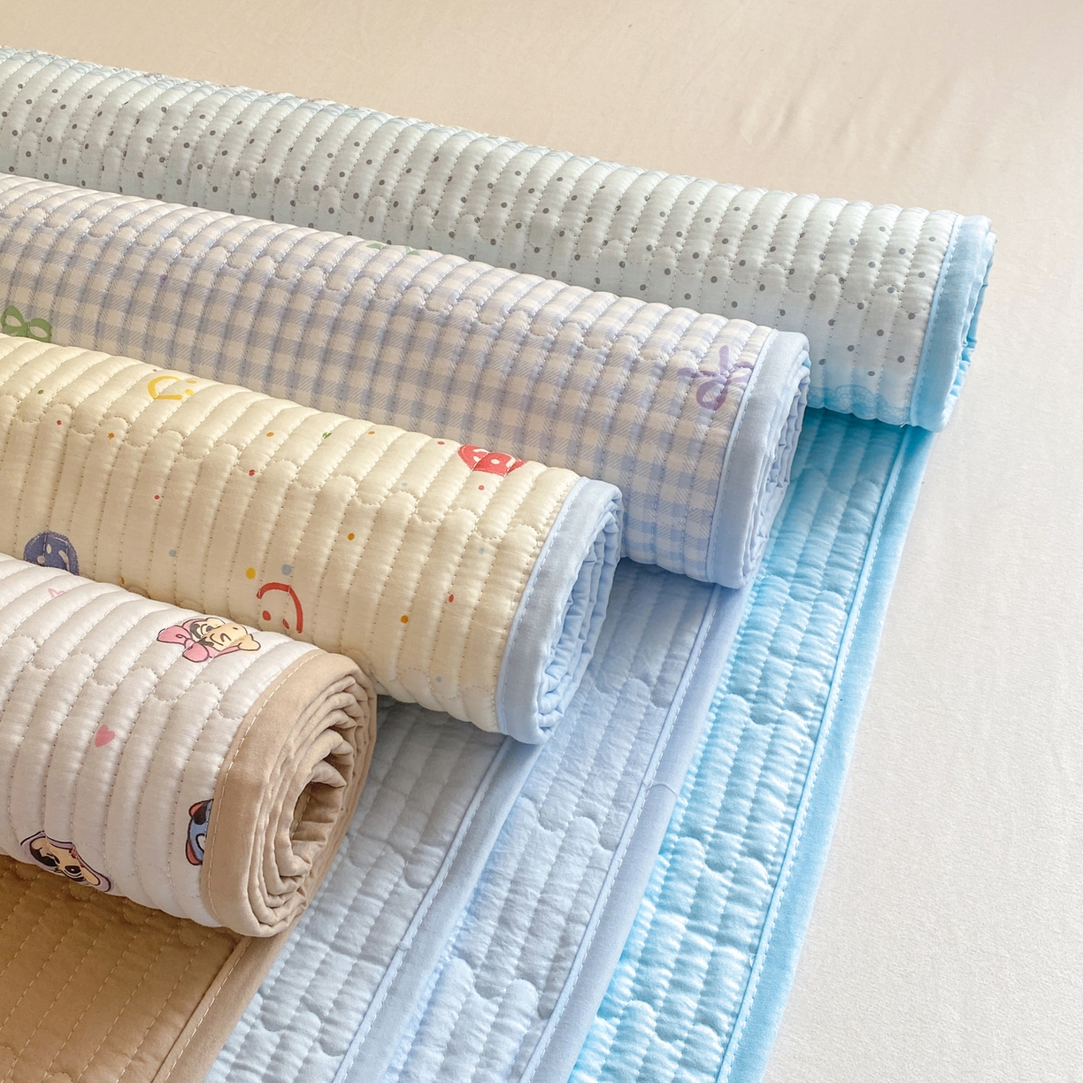 91家纺网 家纺一手货源 找家纺 康纳利 2026新款全棉床盖学生夹棉薄款床盖宿舍上下铺床垫三件套四季通用 组合