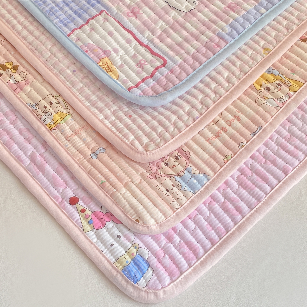 91家纺网 家纺一手货源 找家纺 康纳利 2026新款全棉床盖学生夹棉薄款床盖宿舍上下铺床垫三件套四季通用 组合