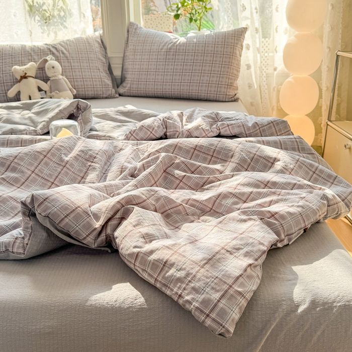 91家纺网 家纺一手货源 找家纺 丽美人家纺 2026春夏新款简单款皱皱纱夏被夏凉被空调被 布兰卡