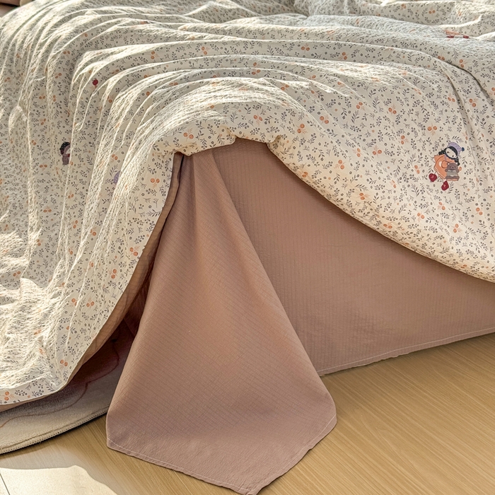 91家纺网 家纺一手货源 找家纺 丽美人家纺 2026春夏新款简单款皱皱纱夏被夏凉被空调被 时光