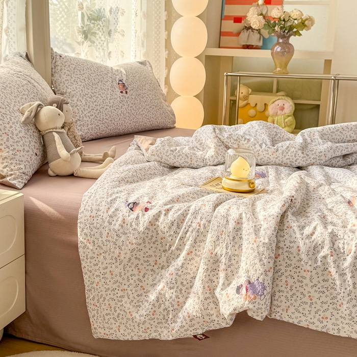 91家纺网 家纺一手货源 找家纺 丽美人家纺 2026春夏新款简单款皱皱纱夏被夏凉被空调被 时光