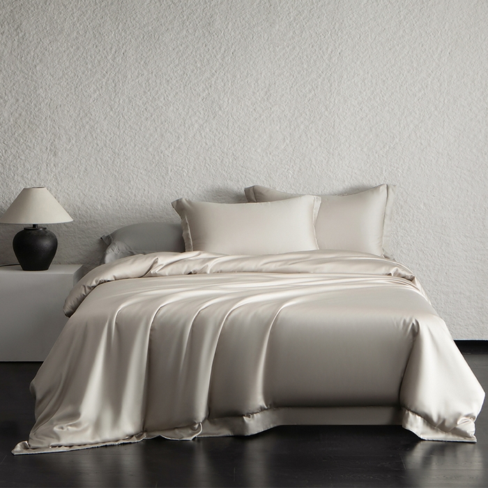 91家纺网 家纺一手货源 找家纺 （总）618家纺 2026新款A类奥地利进口兰精天丝纯色四件套系列