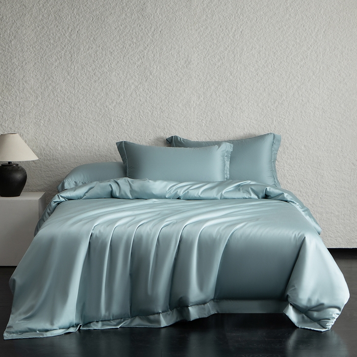 91家纺网 家纺一手货源 找家纺 （总）618家纺 2026新款A类奥地利进口兰精天丝纯色四件套系列