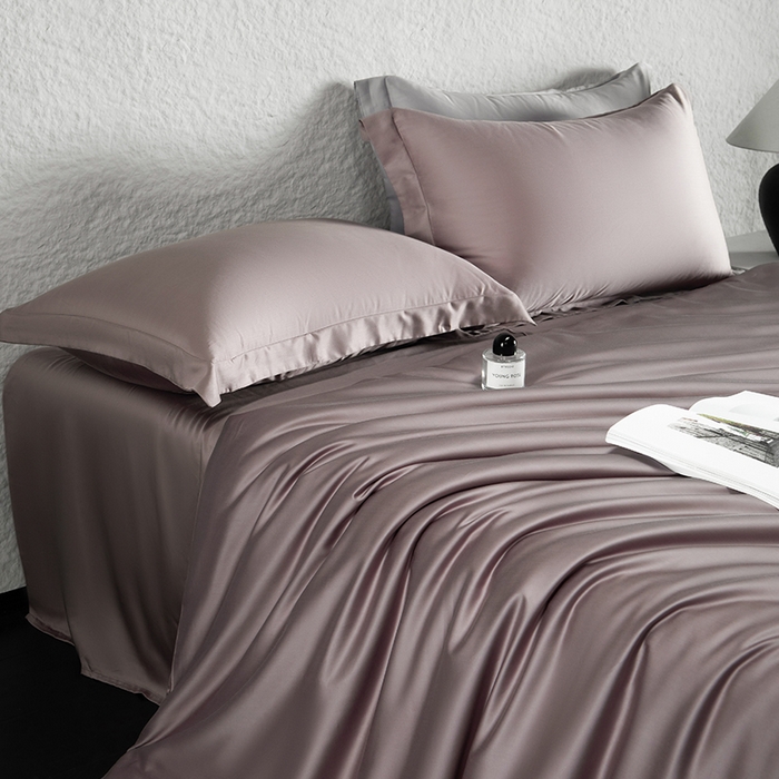 91家纺网 家纺一手货源 找家纺 （总）618家纺 2026新款A类奥地利进口兰精天丝纯色四件套系列