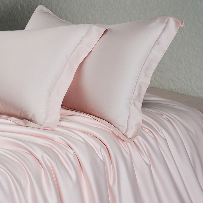 91家纺网 家纺一手货源 找家纺 618家纺 2026新款A类奥地利进口兰精天丝纯色四件套系列 天丝简约俏佳人