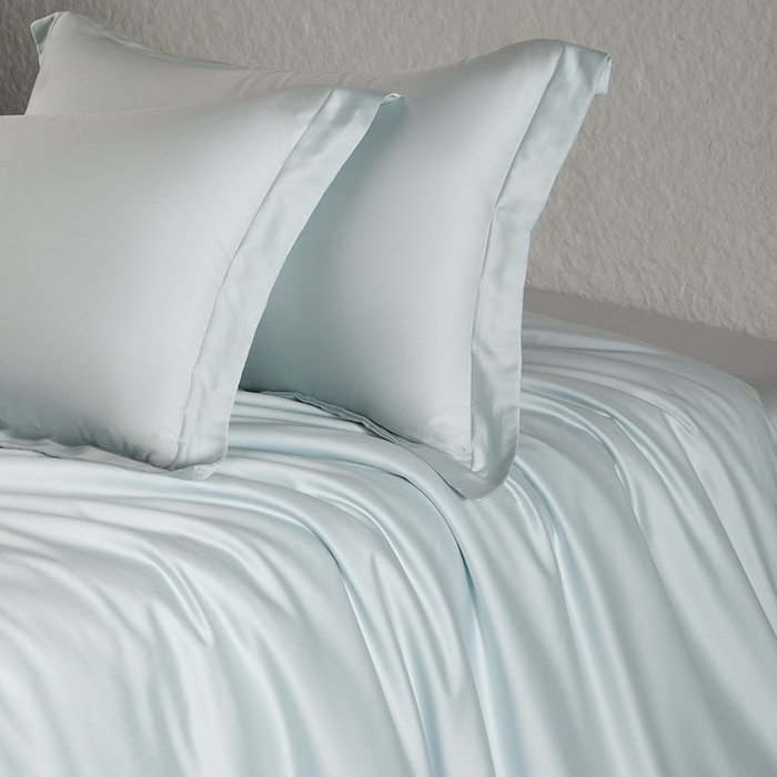 91家纺网 家纺一手货源 找家纺 618家纺 2026新款A类奥地利进口兰精天丝纯色四件套系列 天丝简约夏莎兰