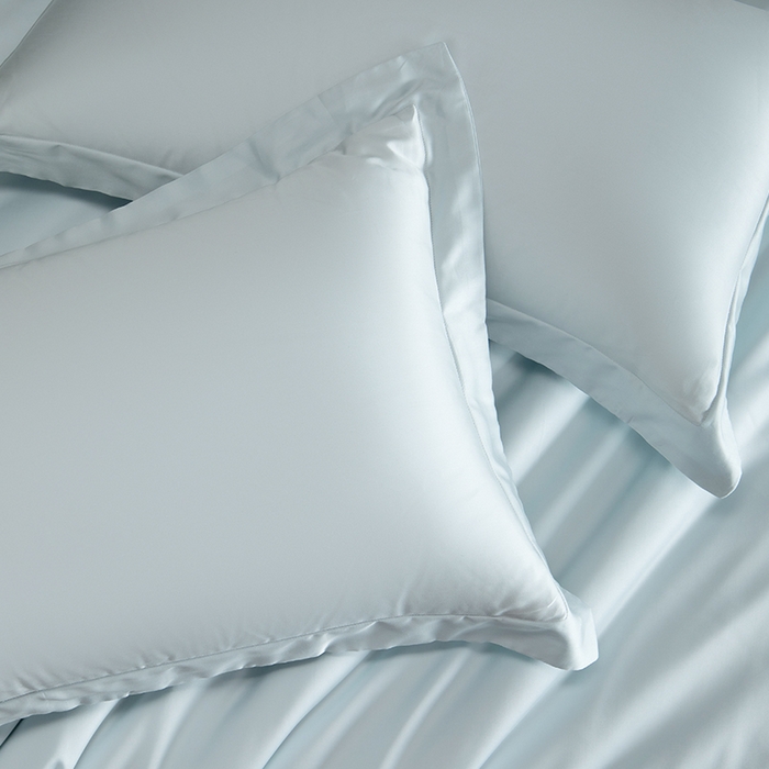 91家纺网 家纺一手货源 找家纺 618家纺 2026新款A类奥地利进口兰精天丝纯色四件套系列 天丝简约夏莎兰