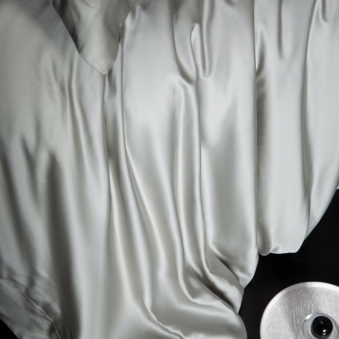 91家纺网 家纺一手货源 找家纺 618家纺 2026新款A类奥地利进口兰精天丝纯色四件套系列 天丝简约雅士灰