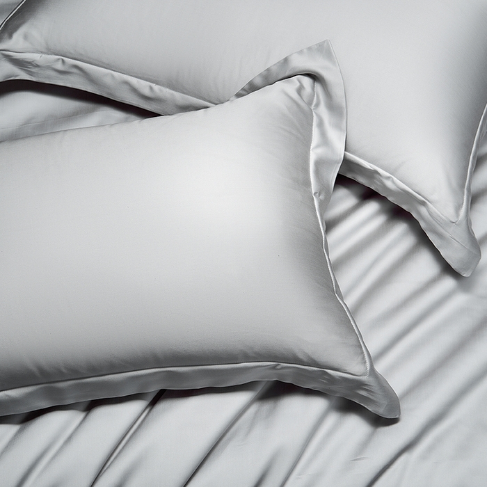 91家纺网 家纺一手货源 找家纺 618家纺 2026新款A类奥地利进口兰精天丝纯色四件套系列 天丝简约银河灰