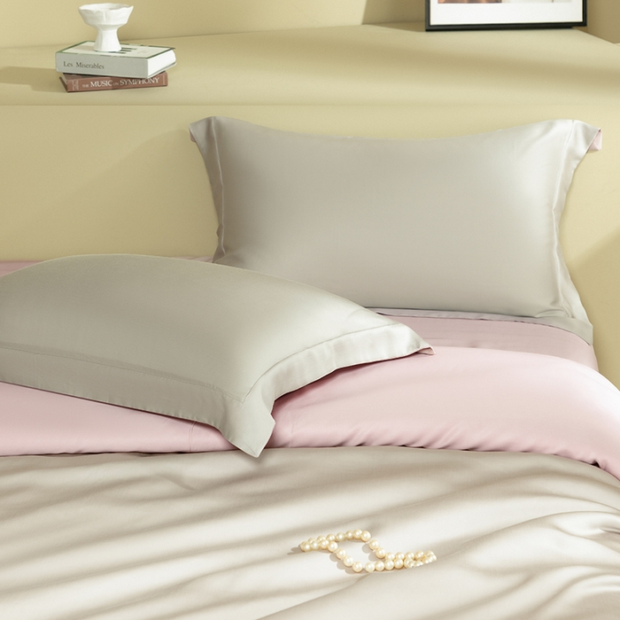 91家纺网 家纺一手货源 找家纺 （总）618家纺 2026新款A类奥地利进口兰精天丝拼色四件套系列