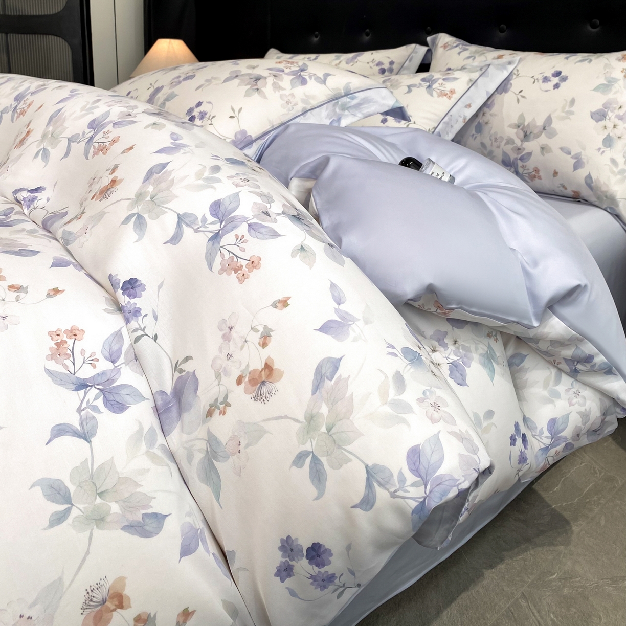 91家纺网 家纺一手货源 找家纺 （总）启航家居 2026新款春夏天丝莱赛尔数码印花四件套