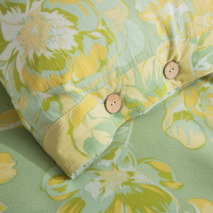 91家纺网 家纺一手货源 找家纺 （总）库里梦家纺 2026春夏新款直播专供爆款色织复古双层纱四件套