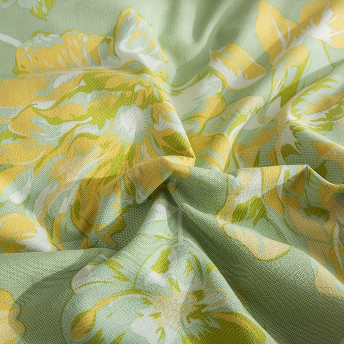 91家纺网 家纺一手货源 找家纺 库里梦家纺 2026春夏新款直播专供爆款色织复古双层纱四件套 绽放