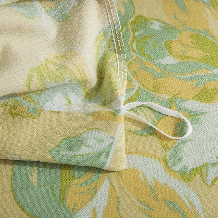 91家纺网 家纺一手货源 找家纺 库里梦家纺 2026春夏新款直播专供爆款色织复古双层纱四件套 绽放