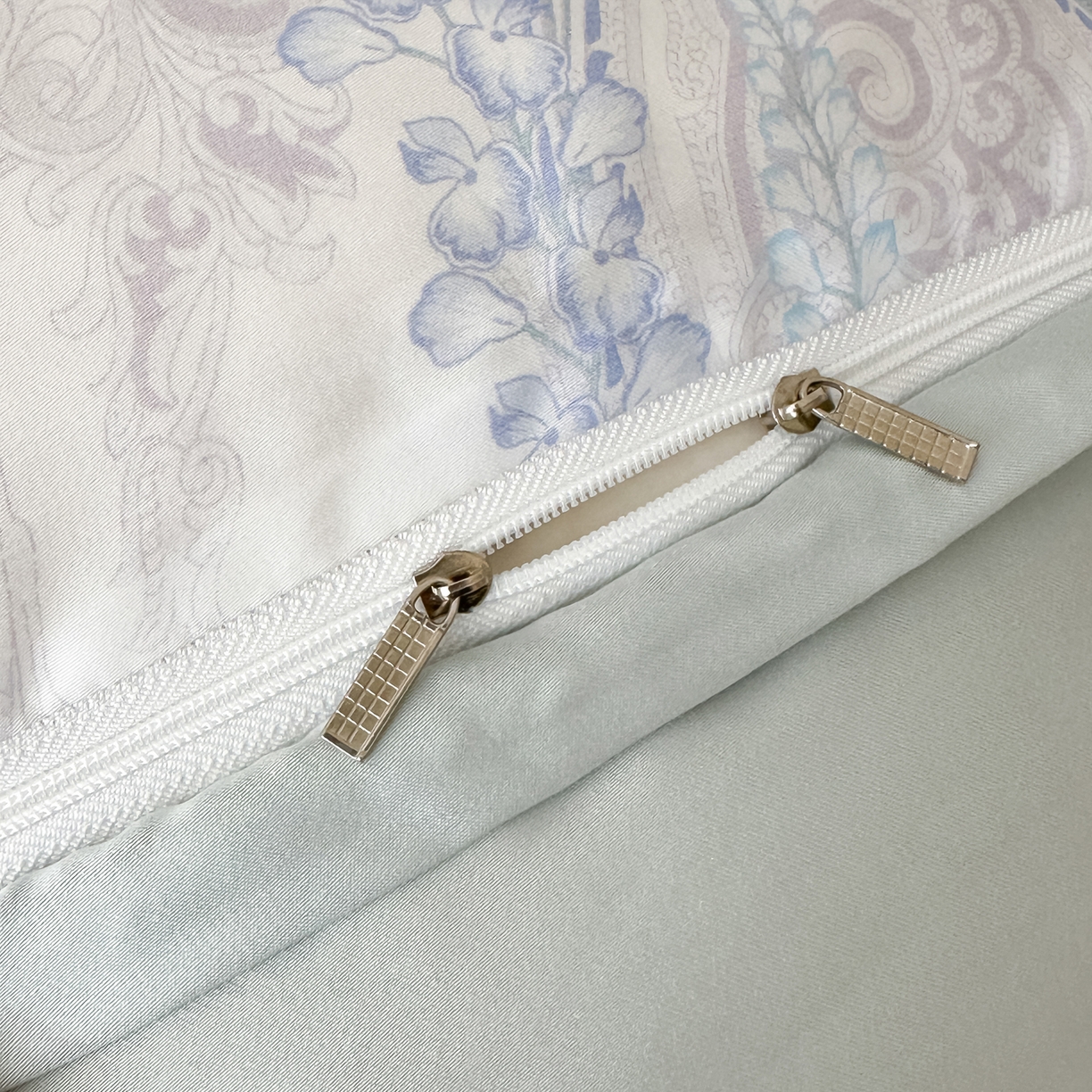 91家纺网 家纺一手货源 找家纺 启航家居 2026新款春夏天丝莱赛尔数码印花四件套 梦境之翼兰