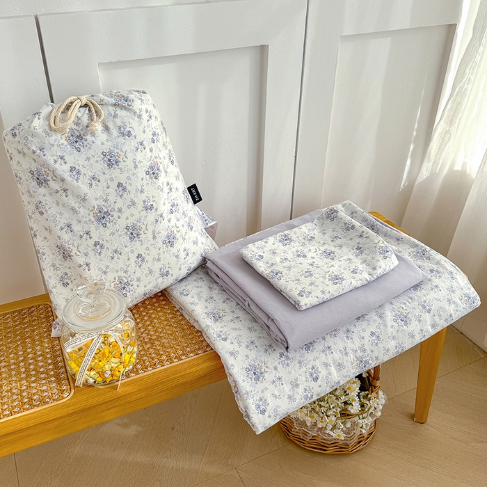 91家纺网 家纺一手货源 找家纺 （总）铺尚美家纺 2026新款春款A类古法水洗仿棉云感棉小布袋四件套