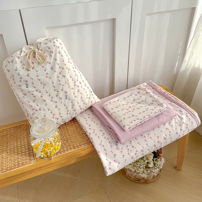 91家纺网 家纺一手货源 找家纺 （总）铺尚美家纺 2026新款春款A类古法水洗仿棉云感棉小布袋四件套