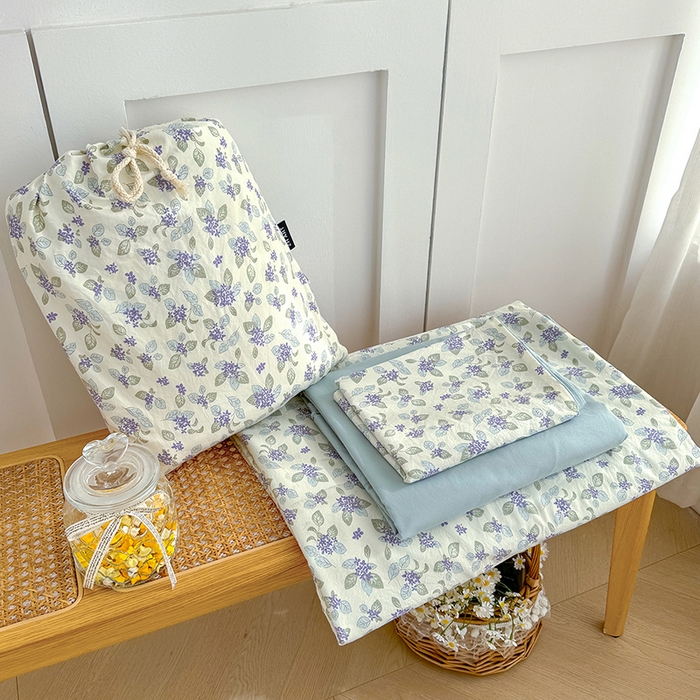 91家纺网 家纺一手货源 找家纺 （总）铺尚美家纺 2026新款春款A类古法水洗仿棉云感棉小布袋四件套