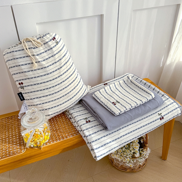 91家纺网 家纺一手货源 找家纺 （总）铺尚美家纺 2026新款春款A类古法水洗仿棉云感棉小布袋四件套