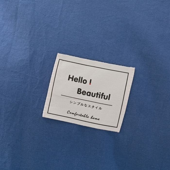 91家纺网 家纺一手货源 找家纺 （总）贝尔 PELLHOME 全棉纯棉水洗棉四件套1.5m1.8m纯色北欧风简约（可抖音代发）