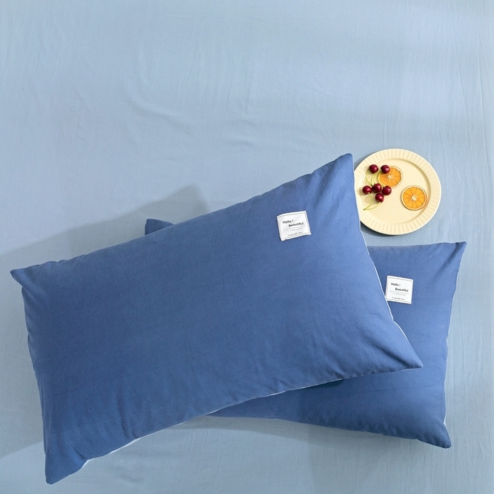 91家纺网 家纺一手货源 找家纺 （总）贝尔 PELLHOME 全棉纯棉水洗棉四件套1.5m1.8m纯色北欧风简约（可抖音代发）