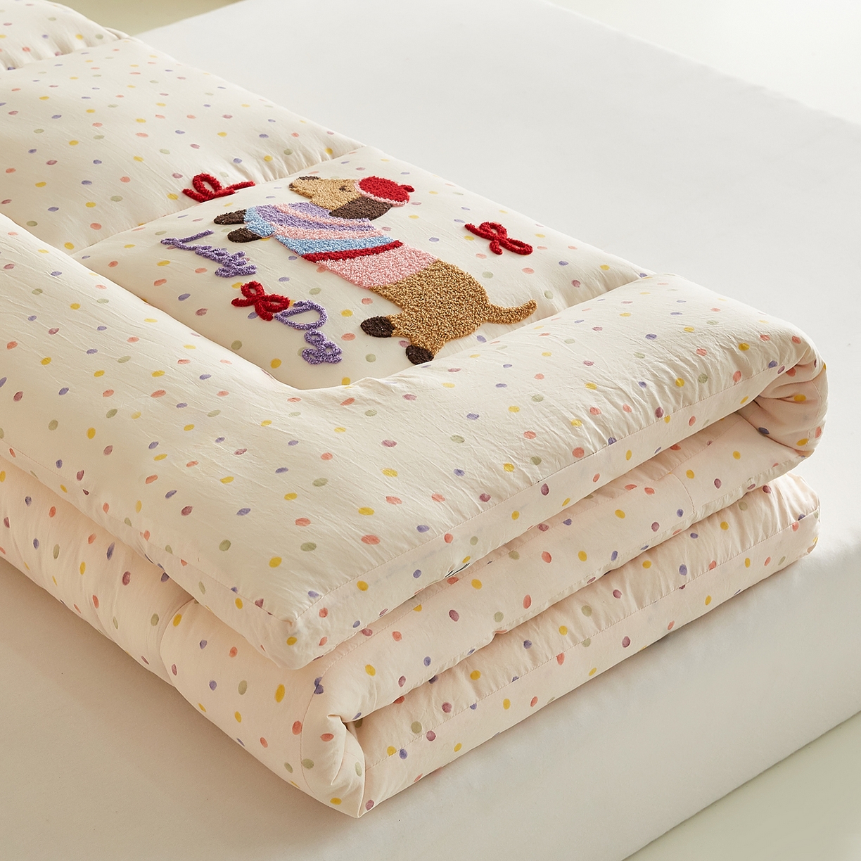 91家纺网 家纺一手货源 找家纺 （总）小桃姐家纺 2026新款卡通学生宿舍舒适腊肠狗软床垫床褥