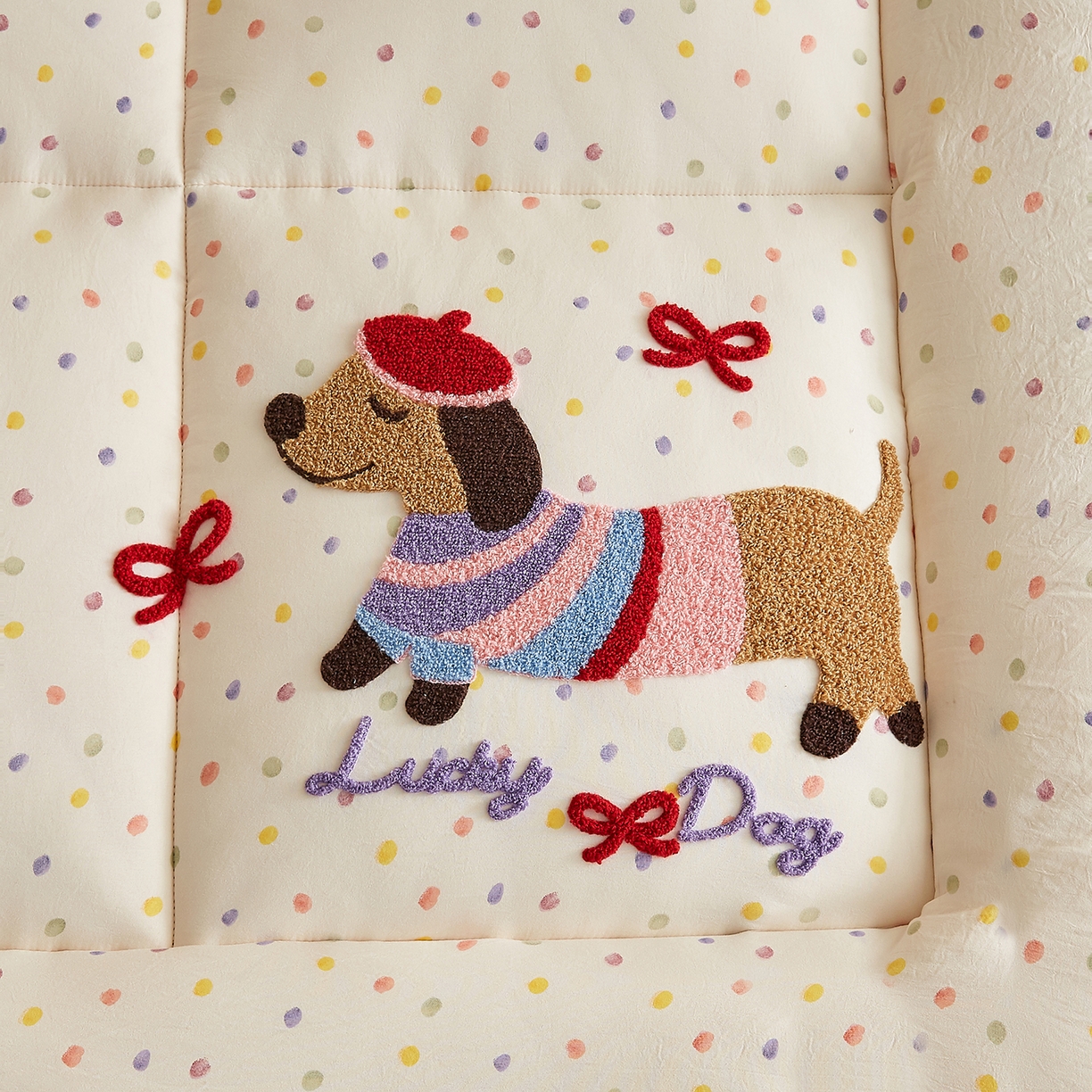 91家纺网 家纺一手货源 找家纺 （总）小桃姐家纺 2026新款卡通学生宿舍舒适腊肠狗软床垫床褥