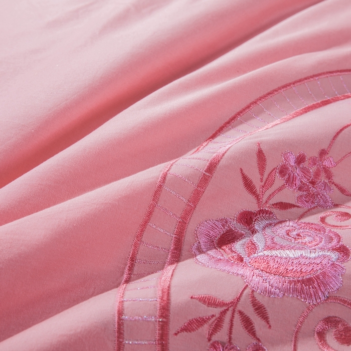 91家纺网 家纺一手货源 找家纺 慕她家纺 慕她畅销款全棉纯棉婚庆四件套大红色刺绣结婚床上用品 浪漫婚礼 玉