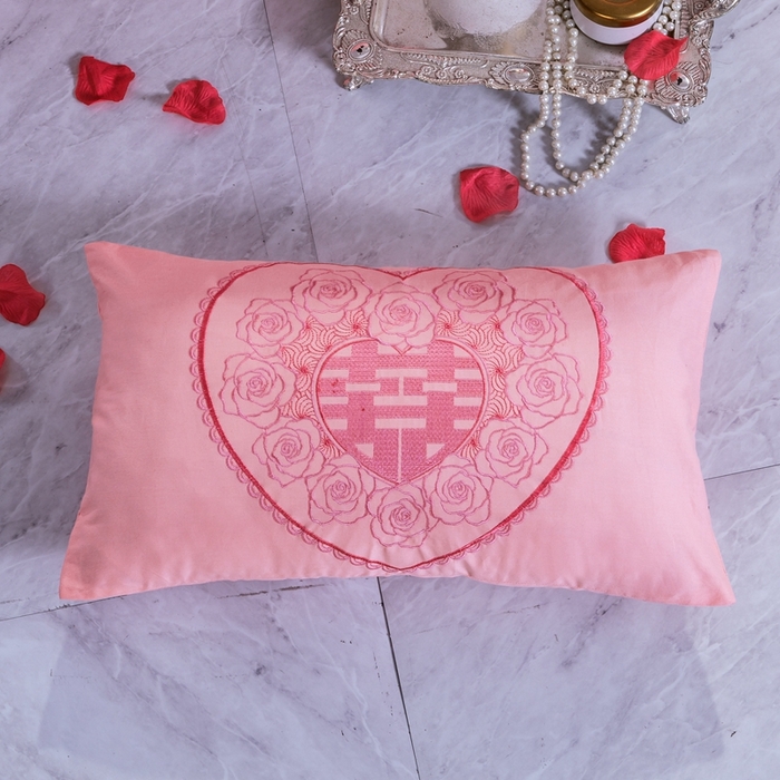 91家纺网 家纺一手货源 找家纺 慕她家纺 慕她畅销款全棉纯棉婚庆四件套大红色刺绣结婚床上用品 浪漫婚礼 玉