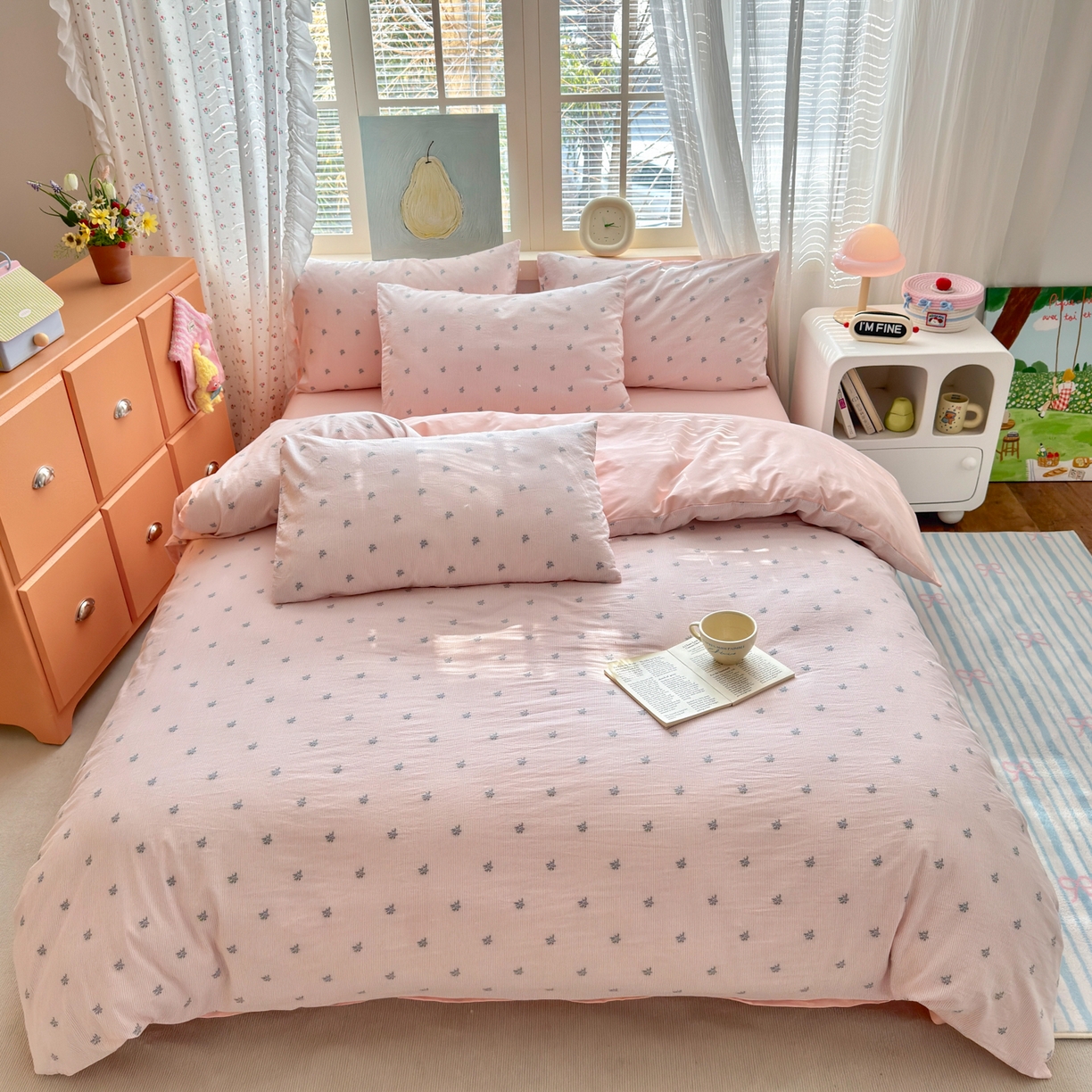 91家纺网 家纺一手货源 找家纺 （总）寐居家纺 2026新款舒适全棉水洗棉提花四件套